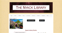 Desktop Screenshot of nyacklibrary.org