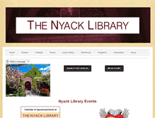 Tablet Screenshot of nyacklibrary.org